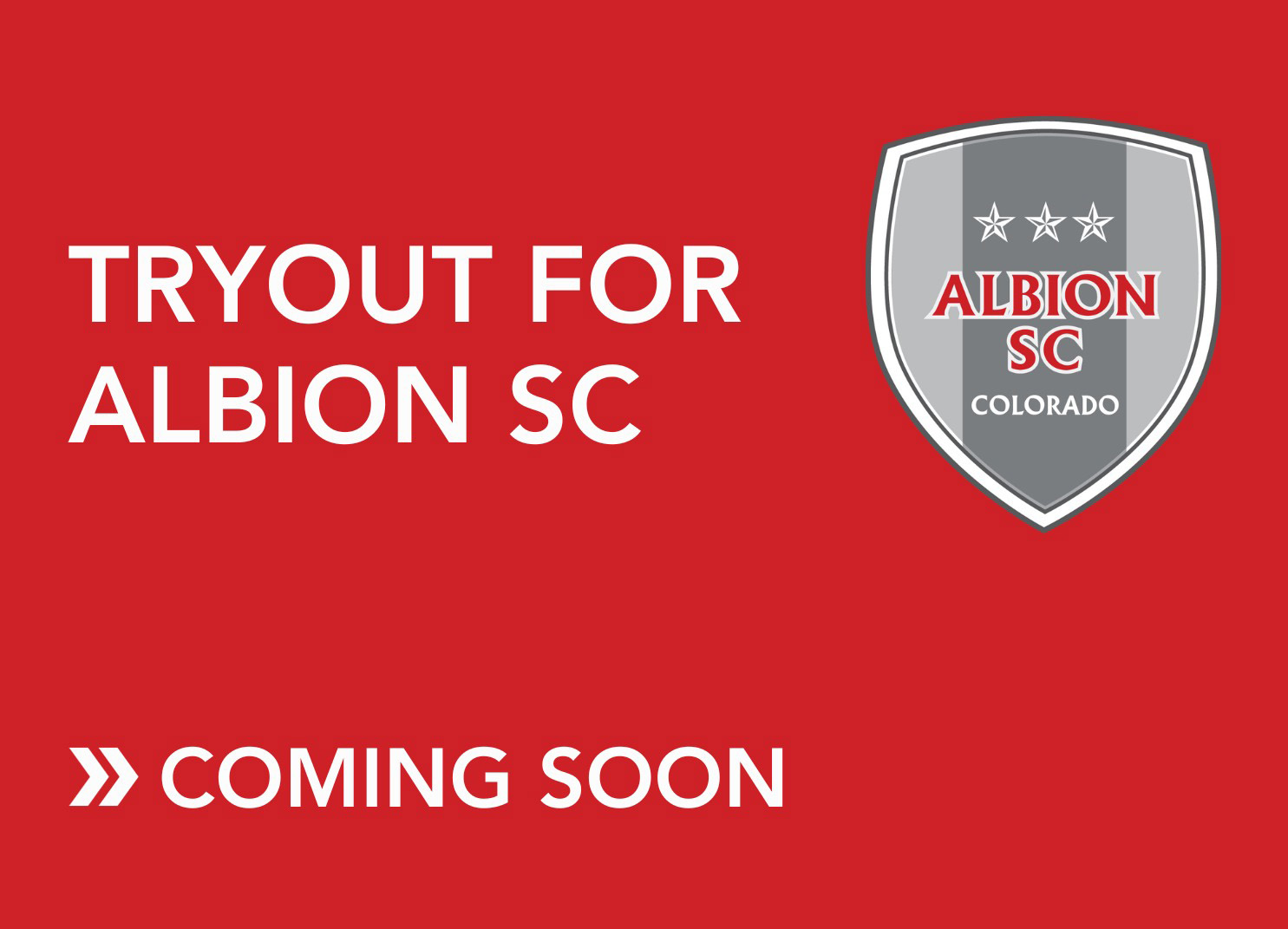 Tryout for Albion SC